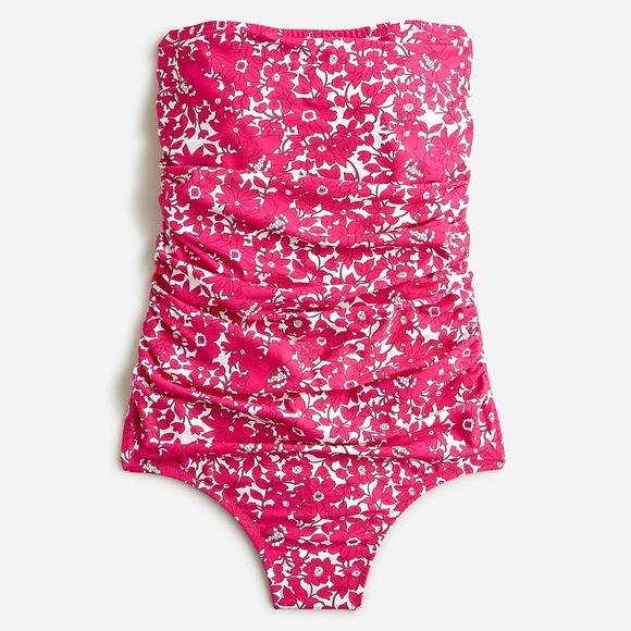 J. Crew Other - J. Crew Ruched Floral‎ Blushing Meadow One-piece Swimsuit Size 6